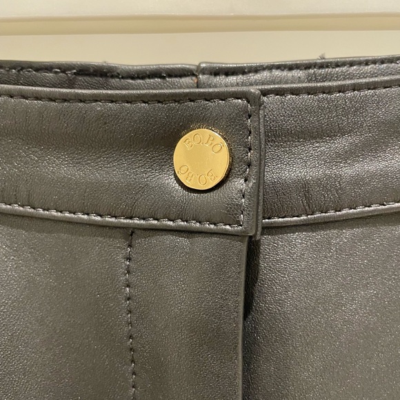 BO.BÔ LEATHER FLARE PANTS SIZE P - Picture 2 of 4